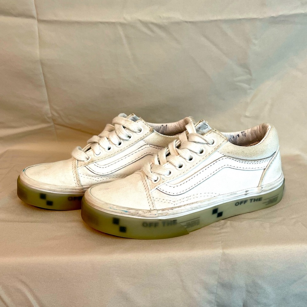 White Vans size 13